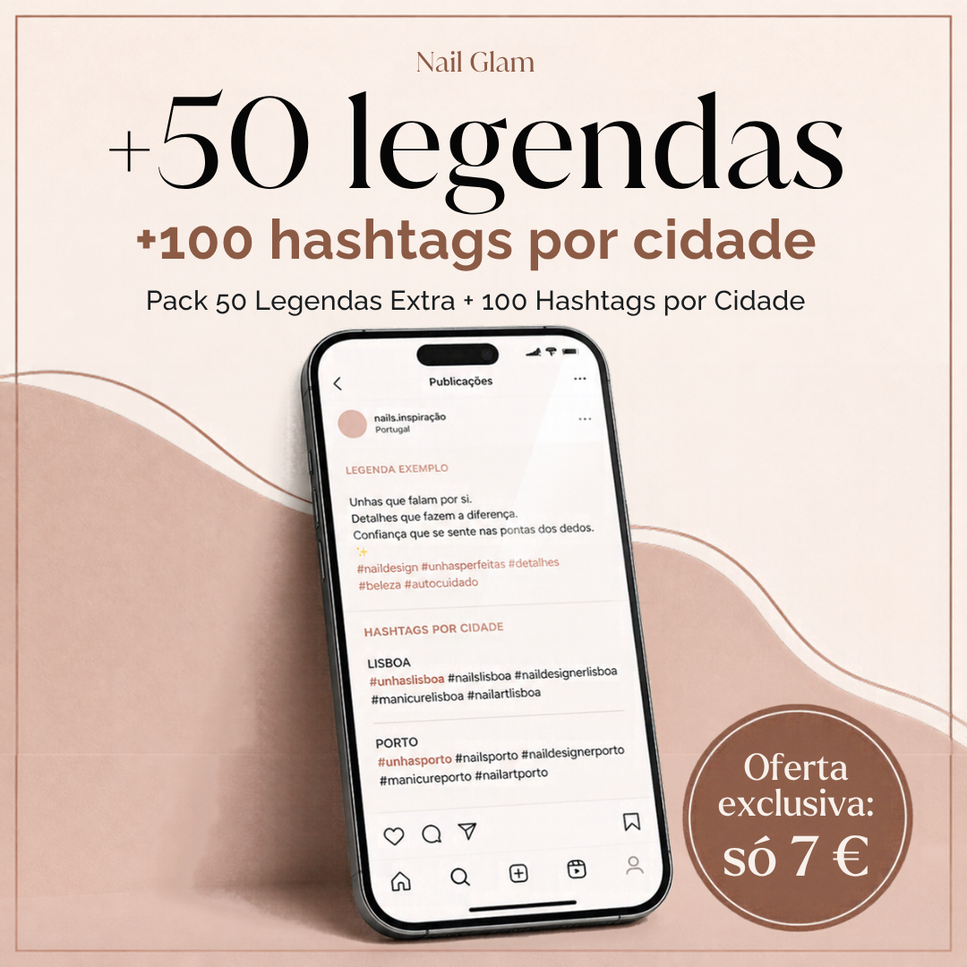 Pack 50 legendas extra e 100 hashtags por cidade